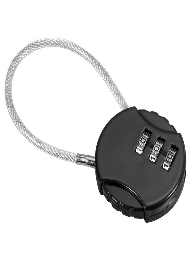 ENNCOZY 3-Dial Combination Lock, Zinc Alloy Password Security Coded Code Padlock with Compact Mini Size for Travel Carry, Easy to Operate, Short Time to Unlock. Great for Lockers, - Image 1